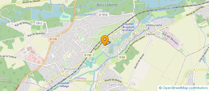 localisation de l'entreprise ELEXANE  BREUILLET