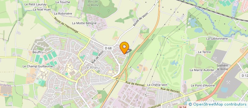 localisation de l'entreprise ELEXENS CONSEIL  LE RHEU