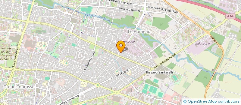 localisation de l'entreprise ELEXTRA à PAU