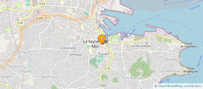 localisation de l'entreprise ELEXYR à LA SEYNE-SUR-MER