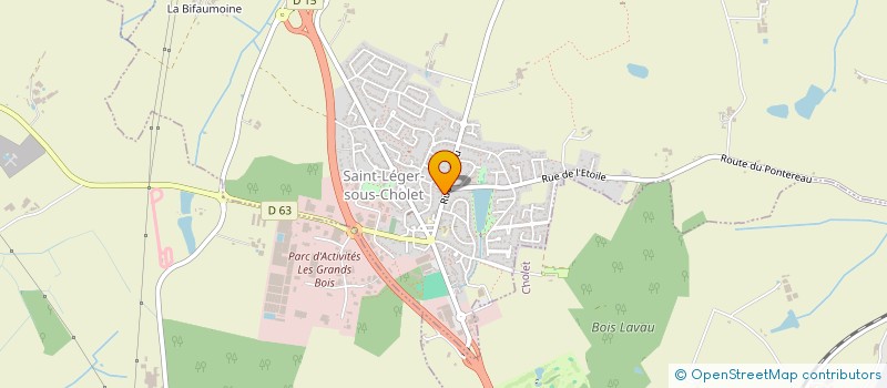 localisation de l'entreprise ELEYES CONSTRUCTION  SAINT-LEGER-SOUS-CHOLET