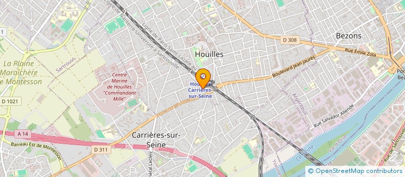 localisation de l'entreprise ELEYRIE à HOUILLES