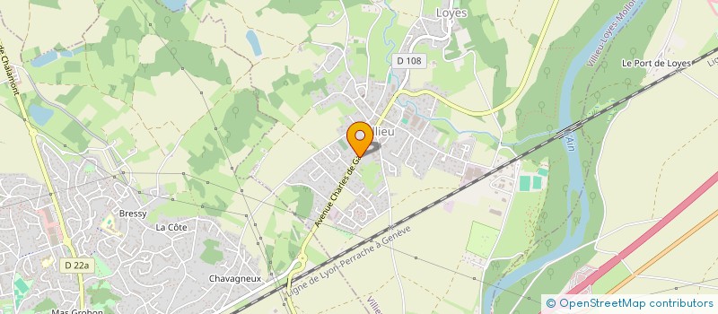 localisation de l'entreprise ELEYS à VILLIEU-LOYES-MOLLON