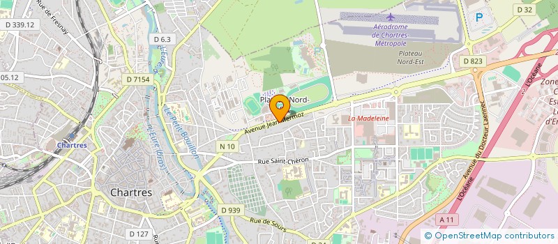 localisation de l'entreprise ELF DISTRIBUTION à CHARTRES
