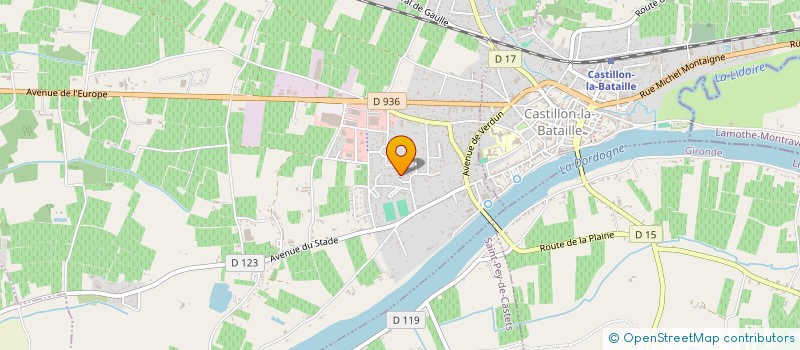 localisation de l'entreprise ELF GIRONDE HABITAT  SAINT-MAGNE-DE-CASTILLON