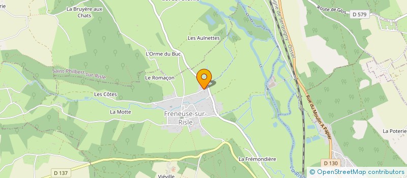 localisation de l'entreprise ELF HABITAT  FRENEUSE-SUR-RISLE
