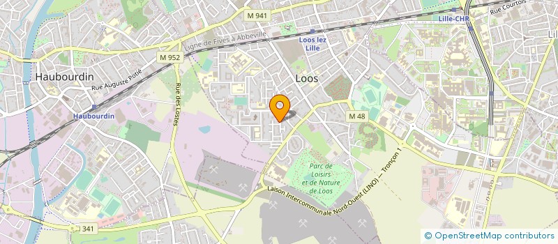 localisation de l'entreprise ELF TRANSPORT à LOOS