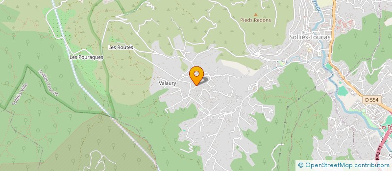 localisation de l'entreprise ELFA à SOLLIES-TOUCAS