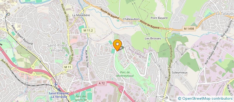 localisation de l'entreprise ELFA  SAINT-ETIENNE