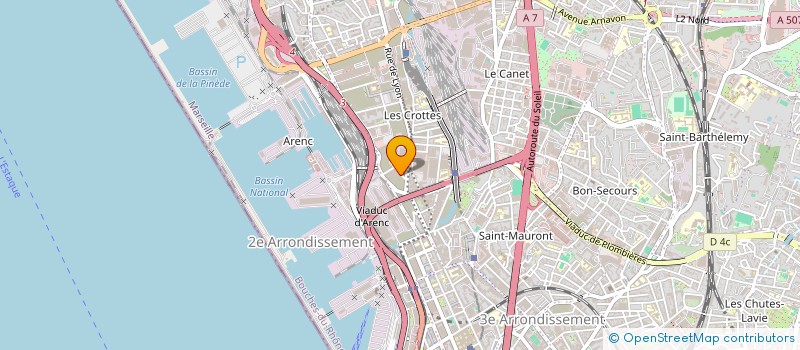 localisation de l'entreprise ELFA BAT à MARSEILLE