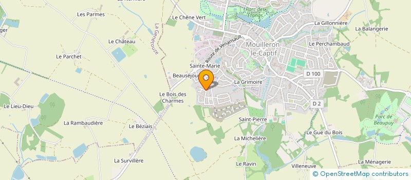 localisation de l'entreprise ELFA HOLDING  MOUILLERON-LE-CAPTIF