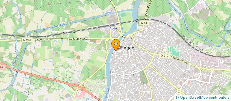 localisation de l'entreprise ELFACOPIN  AGDE