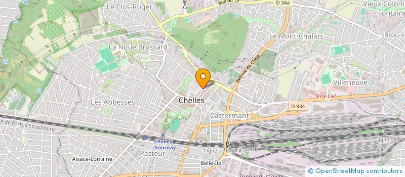 localisation de l'entreprise ELFAKIR DRIVE  CHELLES