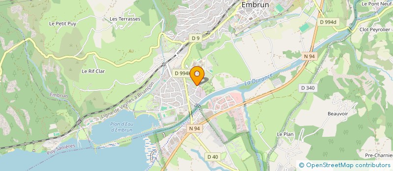 localisation de l'entreprise ELFALDEO à EMBRUN