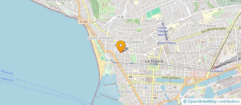 localisation de l'entreprise ELFANOVA à LE HAVRE