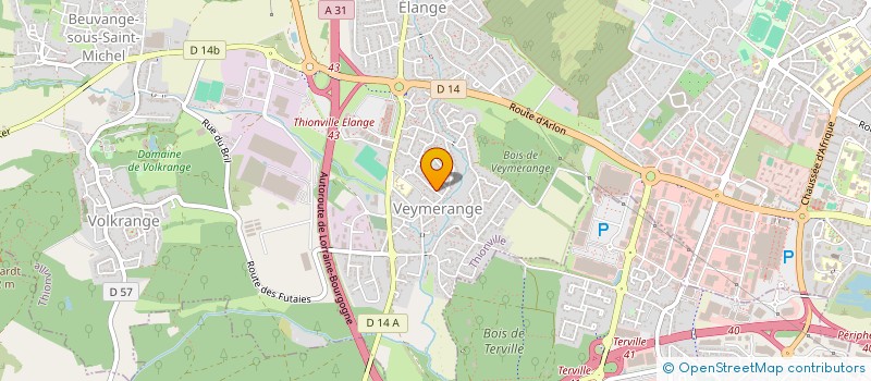localisation de l'entreprise ELFE à THIONVILLE