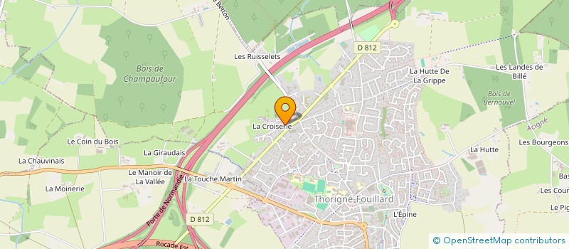 localisation de l'entreprise ELFEBO  THORIGNE-FOUILLARD