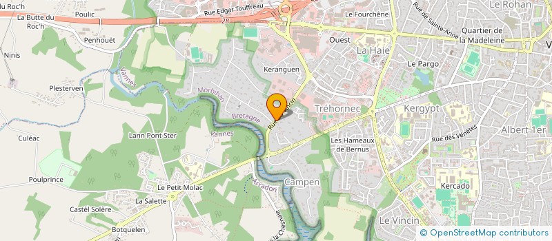 localisation de l'entreprise ELFENN  PLOUGOUMELEN