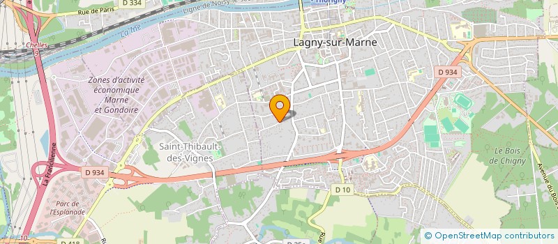 localisation de l'entreprise ELFICLA  LAGNY-SUR-MARNE