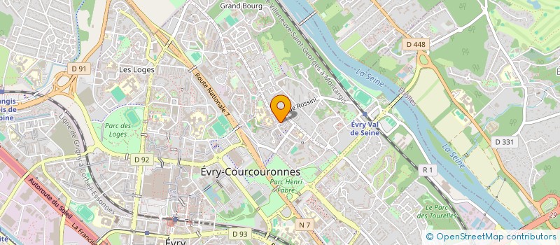 localisation de l'entreprise ELFIE à EVRY-COURCOURONNES