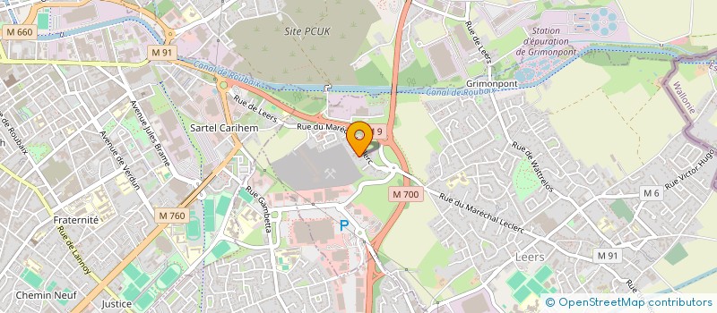 localisation de l'entreprise ELFIE  LEERS