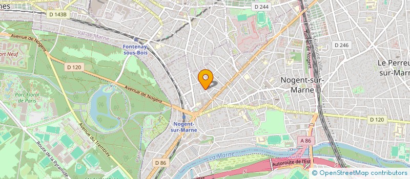 localisation de l'entreprise ELFINTER à NOGENT-SUR-MARNE
