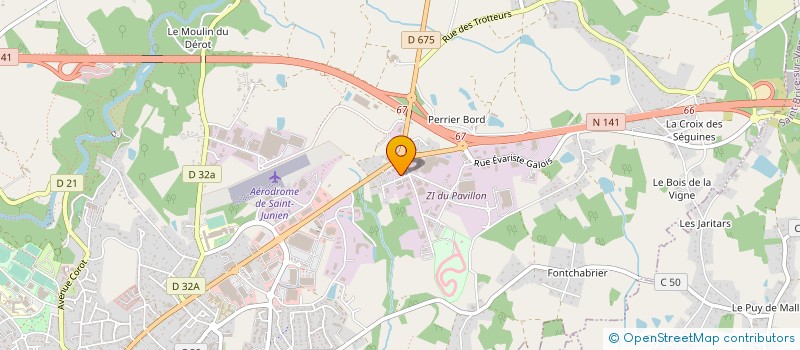 localisation de l'entreprise ELFORSYS  SAINT JUNIEN