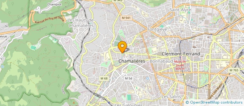 localisation de l'entreprise ELFY  CHAMALIERES