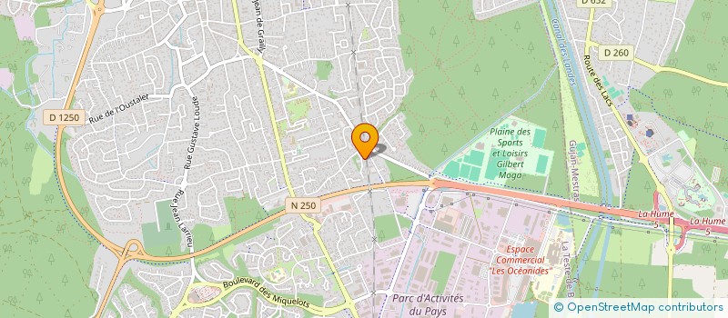 localisation de l'entreprise ELG à LA TESTE-DE-BUCH
