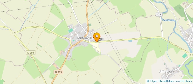 localisation de l'entreprise ELG  TANTONVILLE