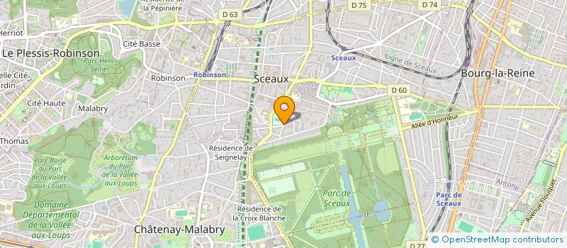 localisation de l'entreprise ELG à SCEAUX