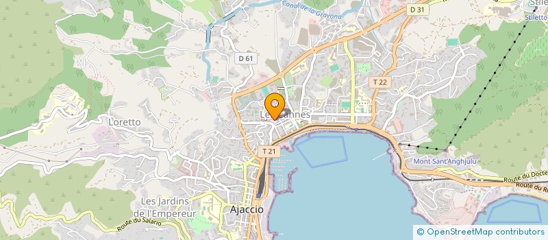 localisation de l'entreprise ELG  AJACCIO