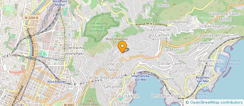 localisation de l'entreprise ELG CAPITAL à VILLEFRANCHE-SUR-MER