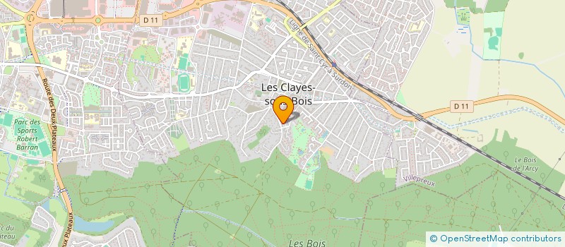 localisation de l'entreprise ELG HOLDING  LES CLAYES-SOUS-BOIS