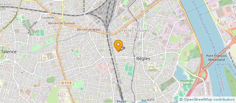 localisation de l'entreprise ELG PATRIMOINE à BEGLES