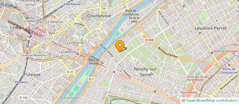 localisation de l'entreprise ELG PATRIMOINE à NEUILLY-SUR-SEINE