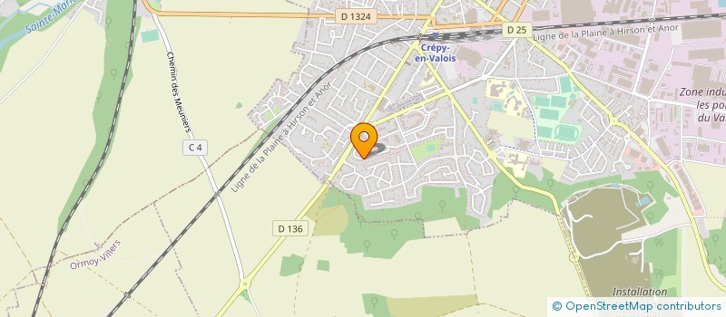 localisation de l'entreprise ELG REFERENCE à CREPY-EN-VALOIS