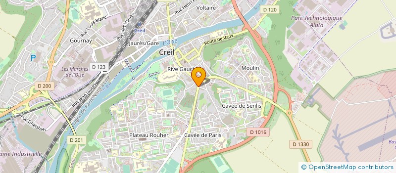 localisation de l'entreprise ELGA à CREIL