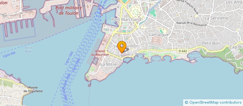 localisation de l'entreprise ELGA  TOULON