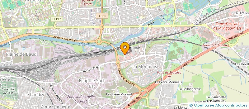 localisation de l'entreprise ELGA à CESSON-SEVIGNE