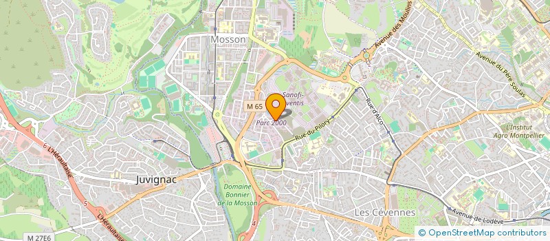 localisation de l'entreprise ELGA à MONTPELLIER