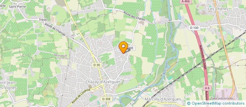 localisation de l'entreprise ELGABE  CHAZAY-D'AZERGUES