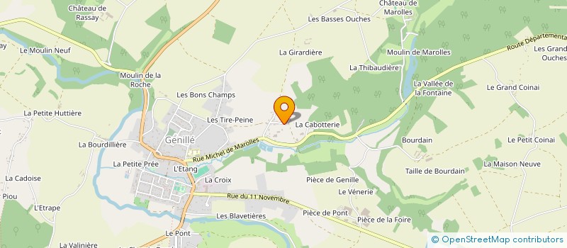 localisation de l'entreprise ELGAR  GENILLE