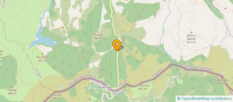 localisation de l'entreprise ELGAR  URRUGNE