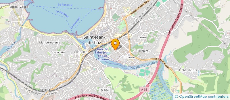 localisation de l'entreprise ELGAR GYM à SAINT-JEAN-DE-LUZ