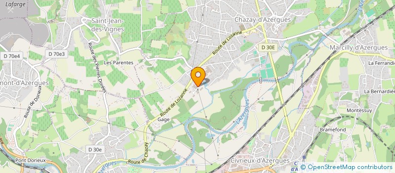 localisation de l'entreprise ELGARREKIN  CHAZAY-D'AZERGUES