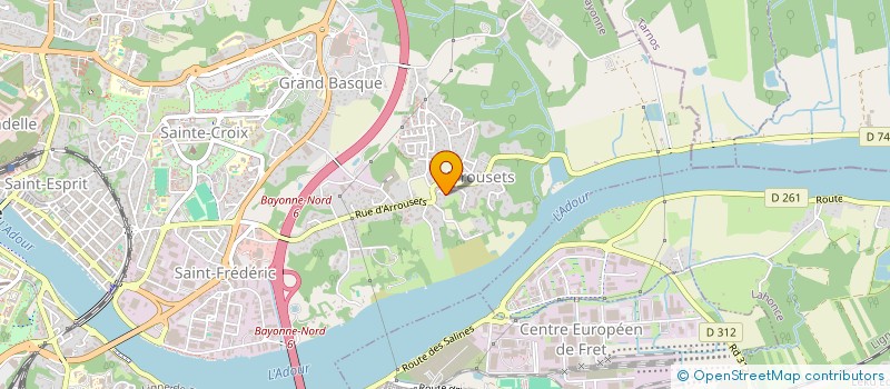 localisation de l'entreprise ELGARREKIN à BAYONNE