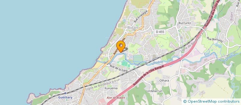 localisation de l'entreprise ELGARREKIN UREAN à BIDART