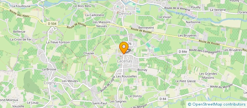 localisation de l'entreprise ELGB  LACENAS