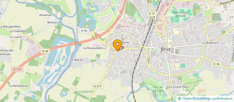 localisation de l'entreprise ELGDM  BRUZ